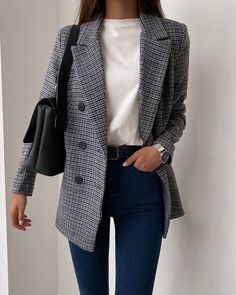 Business Casual Outfits, Professional Outfits, Look Blazer, Ținută Casual, Elegante Casual, Elegantes Outfit, Winter Mode, Casual Work Outfits, Mode Inspiration