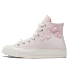 Converse Chuck Taylor 70 Hi 'Cherry Blossom' A06221C Cherry Blossom Outfit, Disney Princess Inspired Outfits, Chuck 70 Converse, Sweet 15 Party Ideas Quinceanera, Converse Chuck Taylor 70, Princess Inspired Outfits, Chuck Taylor 70, Cute Converse, Pretty Shoes Sneakers