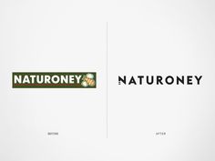 two logos for naturoney and the same brand