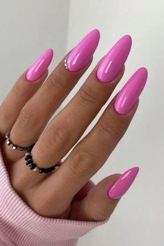 This nail design has many artistic designs out there. Finding the best one for your manicure will be a plus. In this article, we combine and bring you the 30 best pink almond shaped nail art designs that will make your summer a great memory. Pink almond shaped nails | spring nails | vacation nails | trendy cute nails #almondnails #chicnails #pinknails Summer Nails2024, Pink Almond Shaped Nails, Pink Spring Nails, Bright Pink Nails, Almond Shaped Nails, Nails Yellow, Pink Manicure, Hot Pink Nails, Shaped Nails