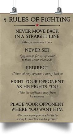 9 Rules Of Fighting     Aikido Poster     Wall Poster  Poster For Friends And Relatives  Gifts  Room Decoration  Home Decor  High quality resin-coated photo base paper. Satin photo finish, maximum color gamut, dmax, and image resolution Aikido, Self Defence Training, Latihan Kardio, Survival Skills Life Hacks, Ju Jitsu, Martial Arts Workout, Warrior Quotes, Poster Poster, Lesson Quotes