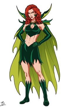 an image of a woman in green costume