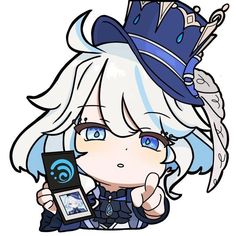 Archon Hydro, Focalor Genshin Icon, Hydro Archon Genshin, Genshin Impact Focalor, Chibi Raiden, Fontaine Archon, Anime Faces Expressions, Cute Anime Profile Pictures