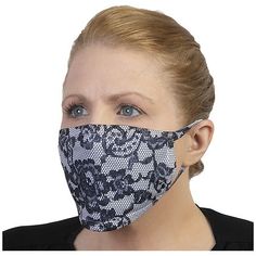 Adult / Child / Teen Breathable Washable Printed Face Mask, Face Cover, Double Layer, Stretches to Fit. Printed on one side in the US. Pattern continues from the front of the mask to over the ears to create a uniform look on the face. Double layer breathable fabric stretches over the face comfortably. Fabric ear loops can be softer than elastic on the ears for less irritation. Binding on the top and bottom of the mask adds durability and creates a softer fit. Machine wash. 95% polyester and 5% Mask Face, Ear Loop, The Mask, Lace Pattern, Face Cover, Look On, Double Layer, Breathable Fabric