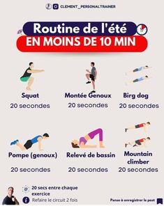 a poster with instructions on how to do an exercise