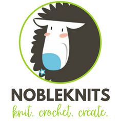 the logo for nobleknits, a children's crafting company