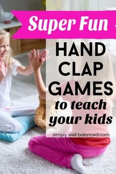 Things That Go Together Activities, Hand Slap Games, Hand Clapping Games Songs, Hand Clap Games, Games To Play With Grandkids, Best Family Games With Kids, Hand Clapping Games For Kids, Rhythm Games For Kids, Fun Camping Games For Kids