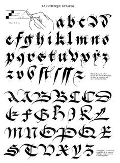 an old english alphabet with different letters and numbers on it, including the upper part of the