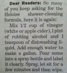 an old newspaper article with instructions on how to use vinegar for soaps and lotion