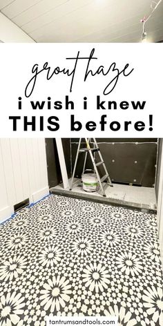 Discover the secret on how to install tile floor without grout haze! If you're planning a bathroom makeover with DIY floor tile installation and need to know how to lay tile floor DIY, then start with this installing tile floor bathroom guide! Inside is my special technique on how to clean grout on tile floors DIY. If you're tiling a floor with cement tile, penny tile, ceramic tile, or porcelain tile; use these installing tile floor DIY steps and tools.