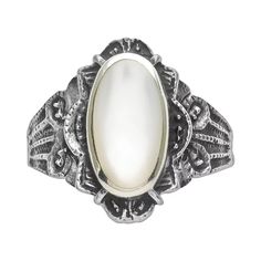 Traditions Jewelry Company Sterling Silver Mother-of-Pearl Ring Dream Ring, Right Hand Rings, Jewelry Companies, Pearl Ring, Womens Jewelry Rings, Out Of Style, Rings Statement, Go Out, Rhodium Plated