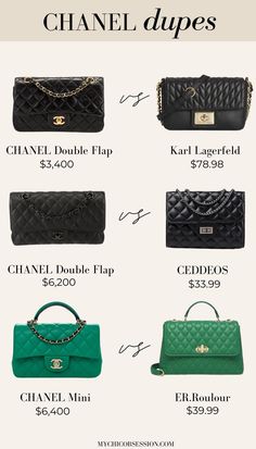 Whether you are testing out a style or simply looking for a cute Chanel-style bag for your collection, we rounded up Chanel dupes for you! From Chanel slingback dupes to Chanel handbag dupes, these picks can give you the luxury look for less Chanel Bag Aesthetic, Chanel Slingback, Chanel Handbag