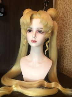 HeathersAtelier Sailor Moon Wig Tutorial, Sailor Moon Wig, Cosplay Inspo, Womens Costumes, Wig Blonde, Sailor Scout, Wig Ideas, Wig Styling, Anime Wigs