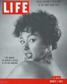 the cover of life magazine with an image of a woman