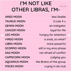 i'm not like other libras, i'm - poster in pink