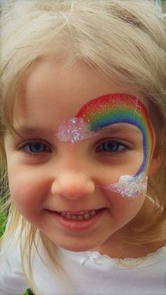 Elsa Face Painting, Shark Face Painting, Face Painting Unicorn, Rainbow Face Paint