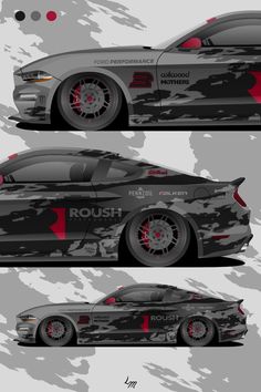 'Create a two-tone using nothing but brush strokes'. That was my objective, this was my result. A Livery Design for the 2019 Ford Mustang GT. 

Red highlights over black and grey give this an intimidating aesthetic and when paired with a matte finish, this would look absolutely tremendous in person. Designed by Livery Magic. Red Highlights, Intimidating Aesthetic, 2019 Mustang Gt, Livery Design, Attractive Wallpapers, Stanced Cars, Grey Car, Graffiti Drawing