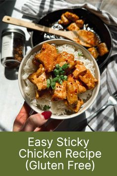 the easy chicken recipe is ready to be eaten