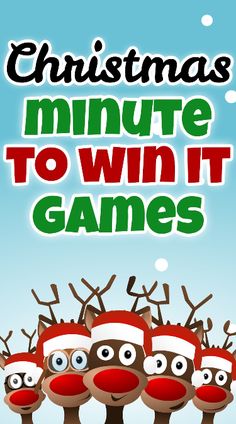 The best Christmas Games we love to play with our family at the holidays. These are fun to play at Christmas parties and at family gift exchanges. Christmas Minute To Win It Games