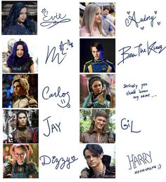 the cast of game of thrones autographed in blue ink