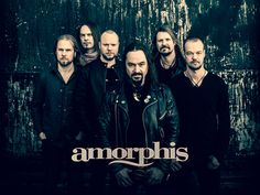 the band amorphis posing for a photo