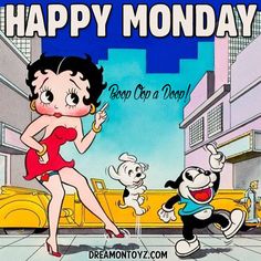 an image of a cartoon character with the caption'happy wednesday, beat up a dog '