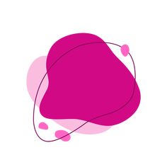 an abstract pink background with circles and dots in the shape of a heart on a white background