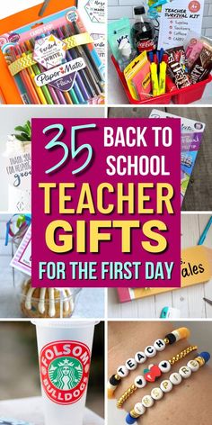 back to school teacher gifts for the first day