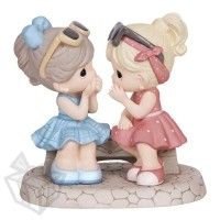 Precious Moments - Friendship - That's What Friends Are For - new edition Best Friends Sister, Precious Moments Figurines, Porcelain Figurine, Bisque Porcelain, Just Because Gifts, Maleficent, Appreciation Gifts