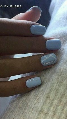 Blue Nail, White Nail, Blue Nail Art Designs, Nagellack Trends, Blue Nail Art, Makijaż Smokey Eye, Winter Nail Designs, Winter Nail