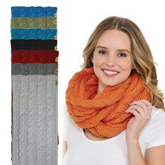 Treat yourself or your loved ones to perfect winter scarf with our Basico Infinity scarf that keep your neck and body warm and cozy in winter season. It is very functional as it is made of good quality material and is very soft and comfortable. This infinity winter scarf can be a great gift for women and men. Our knitted infinity scarves come in various colors. One size fits all size makes a great infinity scarf for women and men. Color: Orange.  Gender: female.  Age Group: adult. Knitted Neck Warmer, Scarf Chunky, Infinity Scarves, Scarf For Women, Great Gifts For Women, Body Warmer, Neck Warmer, Winter Season, Infinity Scarf