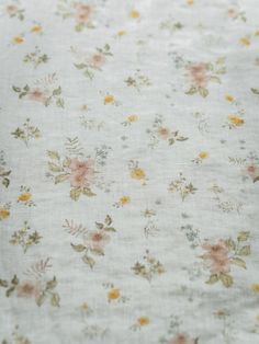 an image of fabric with flowers on it