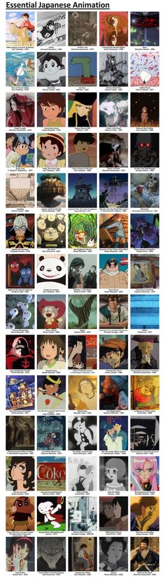 an image of many different anime characters