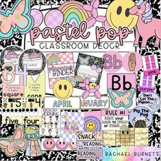 the pastel pop classroom block is full of colorful images and text, including an image of