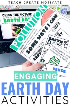 earth day activities for kids with text overlay
