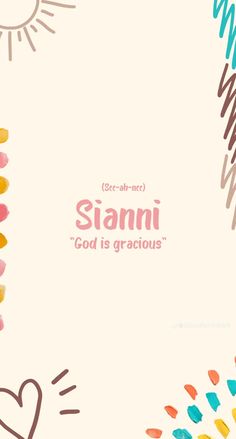an artistic background with colorful crayons and the words siami god is gracious