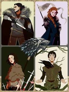 the four main characters in game of thrones