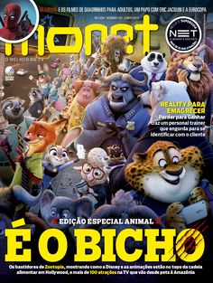 a magazine cover with cartoon characters on it