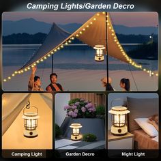 the camping lights / garden decor is perfect for any outdoor space that needs to be lit up