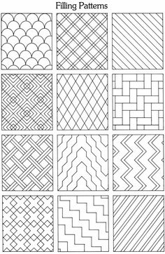 the different patterns that can be used to make quilts and pillowcases in this pattern