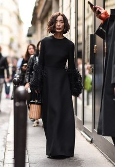 Svarta Outfits, Mode Glamour, Mode Tips, Paris Fashion Week Street Style, Advanced Style, Street Style Paris, Mode Inspo, Look Chic