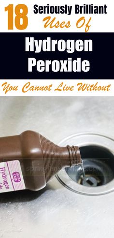 Hydrogen peroxide is a wonderful and safe non-toxic cleaner and disinfectant. You cannot have a safe clean home without the right products and one of the best and safest is hydrogen peroxide. Here are 18 ways to use hydrogen peroxide in your home. Uses Of Hydrogen Peroxide, Cleaning With Hydrogen Peroxide, Cleaning With Peroxide, Peroxide Uses, Hydrogen Peroxide Uses, Homemade Cleaning Supplies, Easy Cleaning Hacks, Diy Cleaning Solution, Homemade Cleaning Solutions