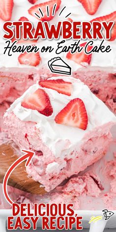 strawberry heaven on earth cake recipe