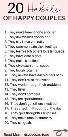 the 20 rules for happy couples