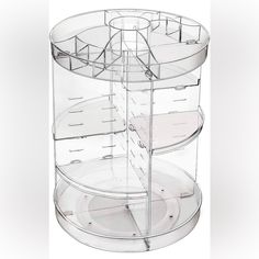 Makeup Acrylic Organizer 360 Degree Rotation 6 Layers Adjustable Storage Makeup Acrylic Organizer, Perfume Organization, Acrylic Organizer Makeup, Organizer Makeup, Makeup Storage Box, Makeup Supplies, Beauty Organization, Acrylic Organizer, Cosmetic Display