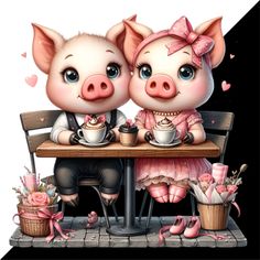 Cute Piglets, Diy Cards, Art Images, Cute Animals, Card Making, Clip Art, Illustrations