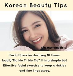 Facial Exercise, Korean Beauty Tips, Aktiviti Kanak-kanak, Clear Skin Face, Natural Skin Care Remedies, Skin Care Face Mask, Good Skin Tips