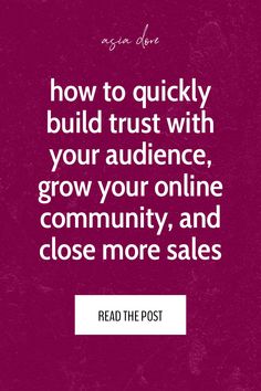 As an entrepreneur, your success hinges on your ability to build and maintain trust with your audience. Master the 'know, like, trust' factor and watch as you attract your ideal clients quickly and easily! Being a successful small business owner can be tricky, but with some strategic branding techniques, you can market yourself and close sales like a pro. Read the post now! How to Be an Entrepreneur | Tips for Female Entrepreneurs | How to Market Your Business | Personal Branding Tips Successful Small Business, Closing Sales, Market Yourself, Market Your Business, Small Business Success, Trust You, Branding Tips