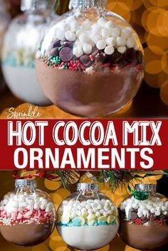 hot cocoa mix ornaments with text overlay