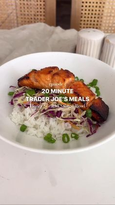 Crockpot Recipes Trader Joes, Shrimp Trader Joes Recipe, Cheap Easy Trader Joes Meals, Healthy Easy Trader Joes Recipes, Salmon Trader Joes Recipes, Trader Joes Recipes Salmon, Trader Joe’s Jicama Wraps, Low Calorie Trader Joe Meals, Trader Joe’s Meals Easy